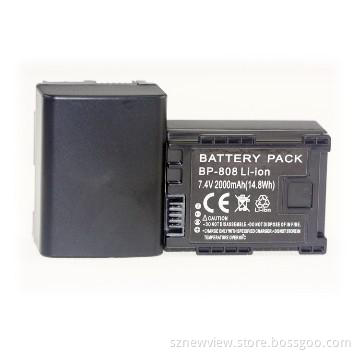 Rechargeable BP-808 Full-decoded Canon Camcorder Battery, Hot selling